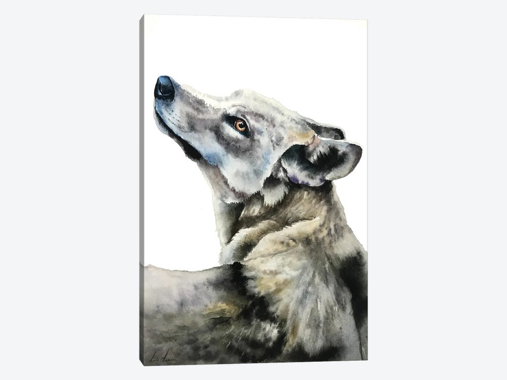 Wolf by Lisa Lennon 1-piece Canvas Artwork