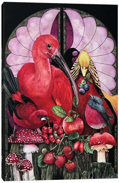 Red Harvest Canvas Art Print - Berry Art
