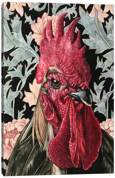Rooster Canvas Art Print - Lisa Lennon