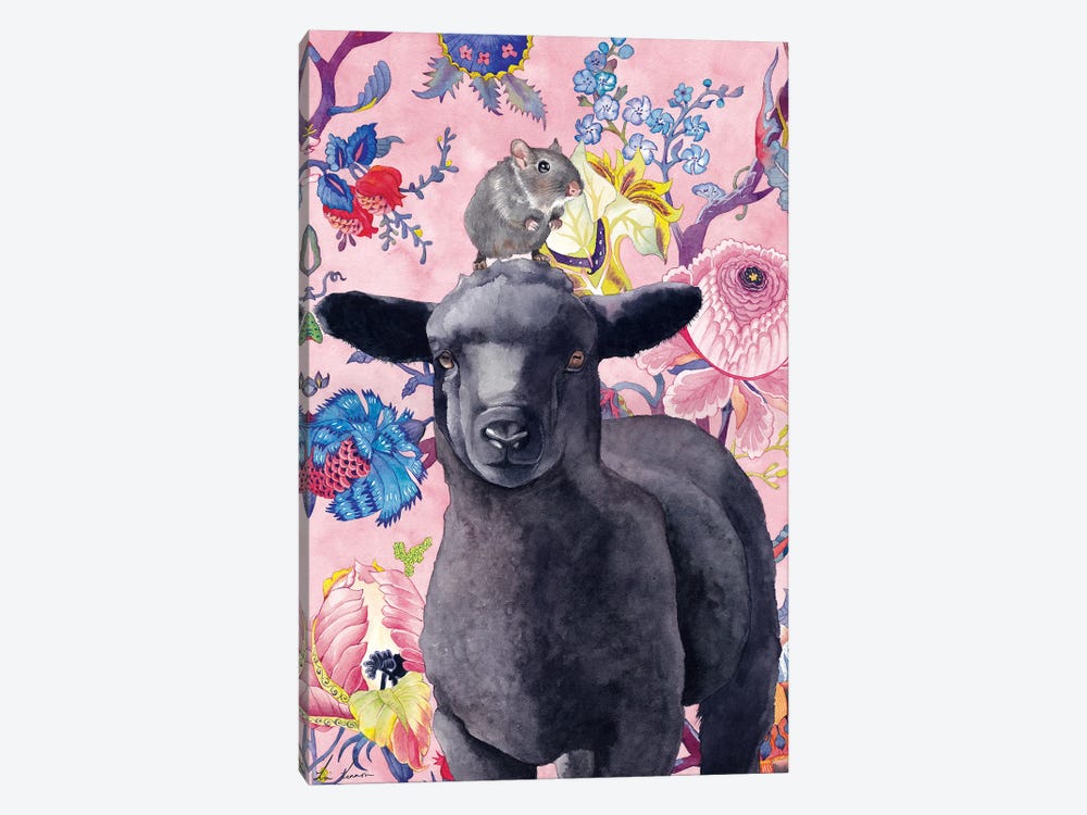 Black Sheep by Lisa Lennon 1-piece Canvas Art Print