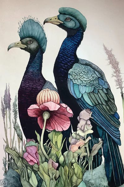 Lisa Lennon: Blue Headed Birds by Lisa Lennon