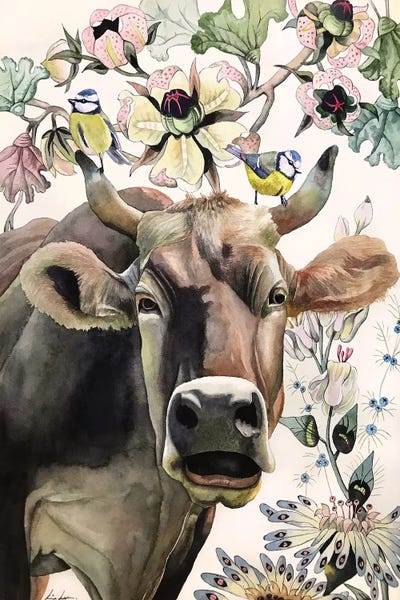 Cow by Lisa Lennon canvas print