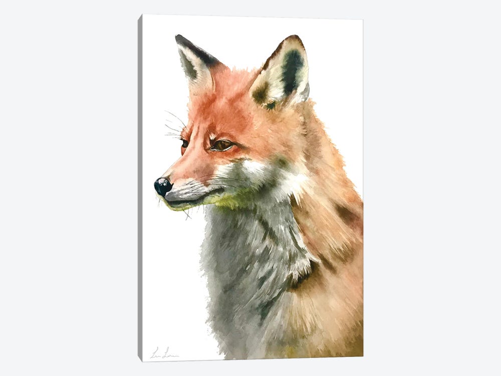 Fox by Lisa Lennon 1-piece Canvas Artwork