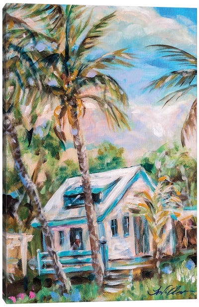 Hopetown Guest House Canvas Art Print - Caribbean Art