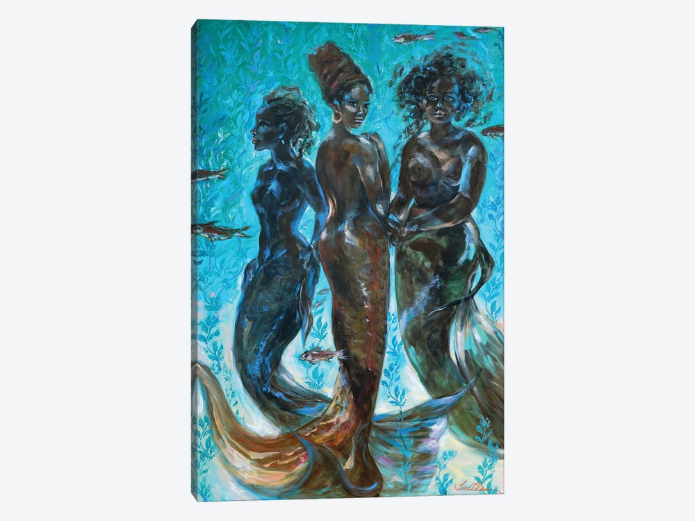 Three Muses by Linda Olsen 1-piece Canvas Wall Art