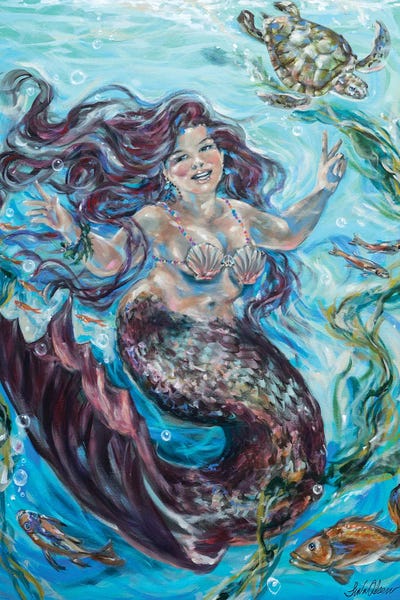 Linda Olsen: Hippie Mermaid by Linda Olsen