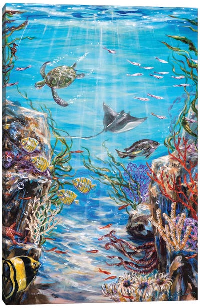 Underwater Dream Canvas Art Print - Linda Olsen