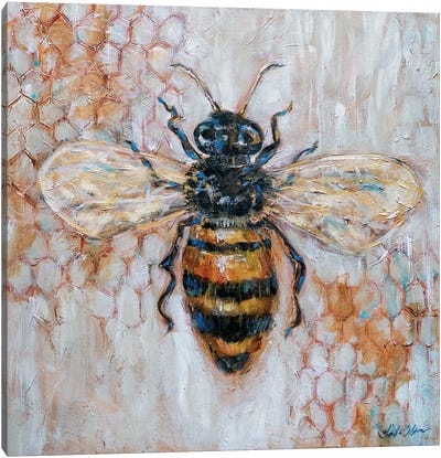 Honey Bee Canvas Art Print - Linda Olsen