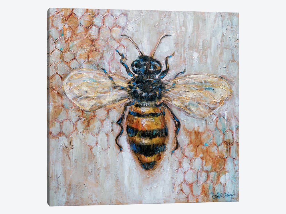 Honey Bee by Linda Olsen 1-piece Art Print