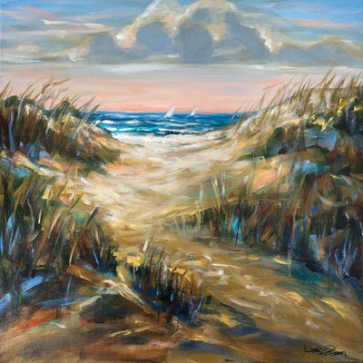 Dunes Afternoon by Linda Olsen framed wall art