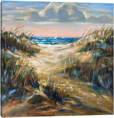 Dunes Afternoon Canvas Art Print - Linda Olsen