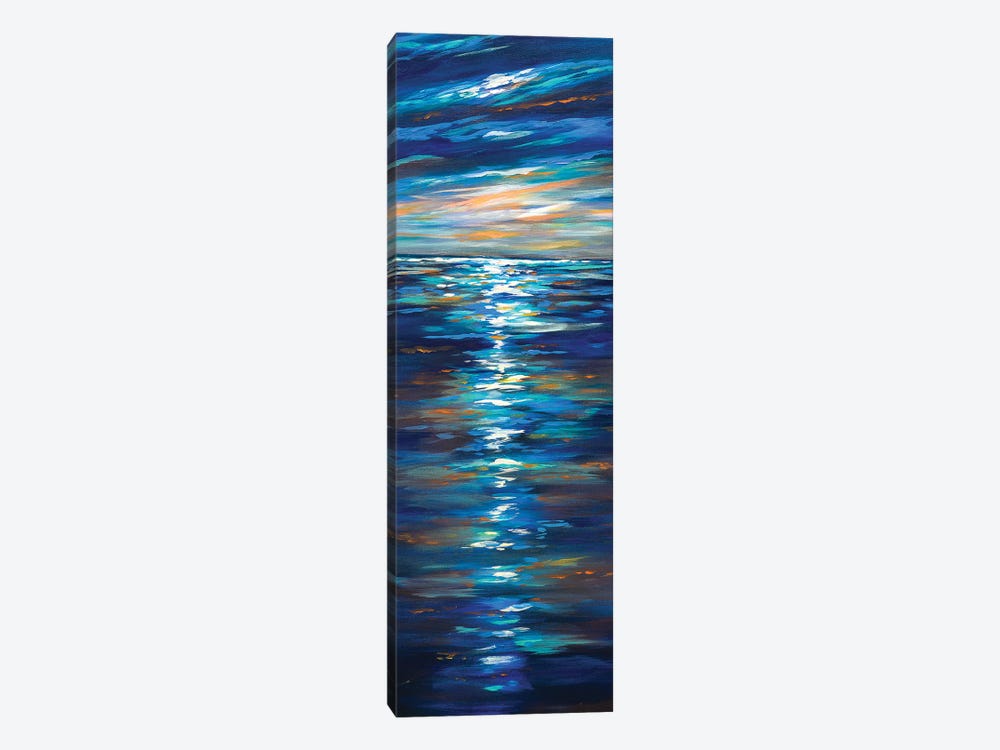 Dusk On The Ocean by Linda Olsen 1-piece Canvas Art