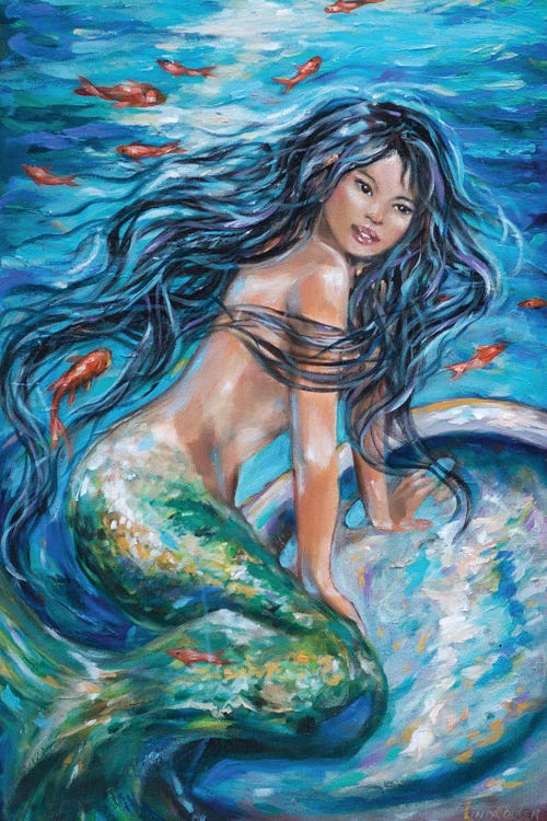 Far East Maiden by Linda Olsen wall art