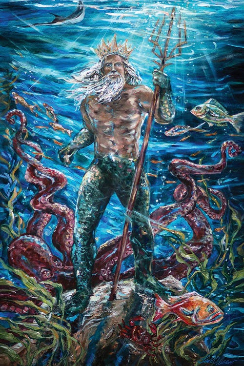 King Neptune by Linda Olsen wall art