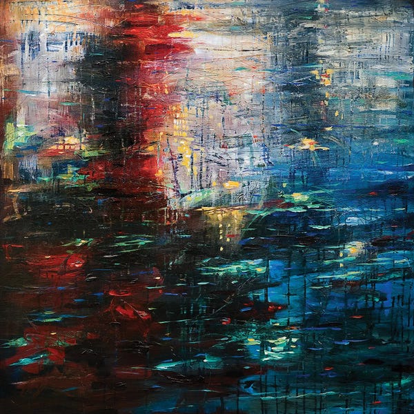Linda Olsen: Reflections Cityscape by Linda Olsen