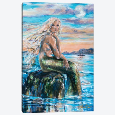 Sirena Canvas Print #LNO166} by Linda Olsen Canvas Art Print