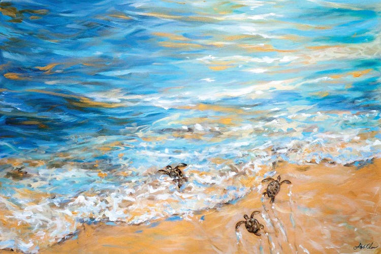 Three Babies Take The Plunge by Linda Olsen wall art