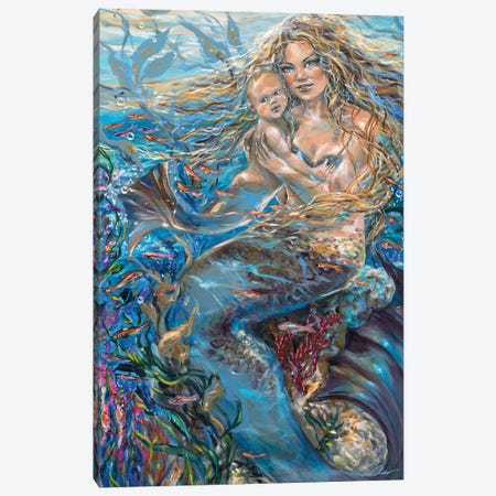Underwater Madonna Canvas Print #LNO170} by Linda Olsen Canvas Print