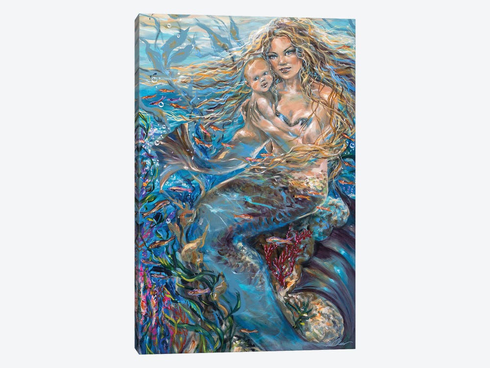 Underwater Madonna by Linda Olsen 1-piece Canvas Artwork