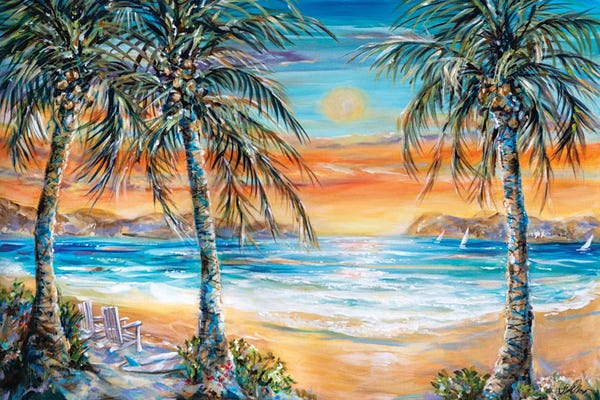 Fine Art Print: Paradise Sunset by Linda Olsen