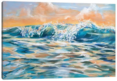 Sunrise Curl Canvas Art Print - Linda Olsen