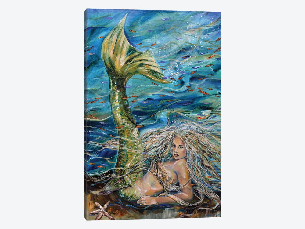 Free Spirit Mermaid by Linda Olsen 1-piece Canvas Art