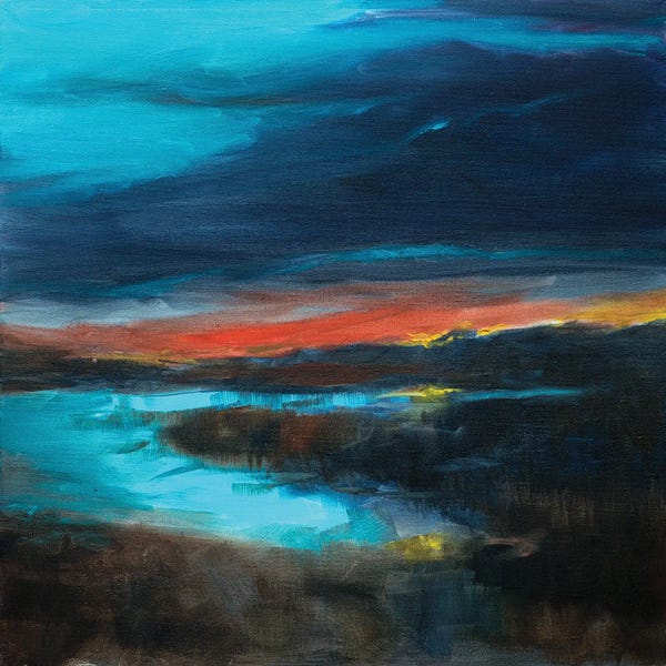 Linda Olsen: Salt Marsh Sunset by Linda Olsen