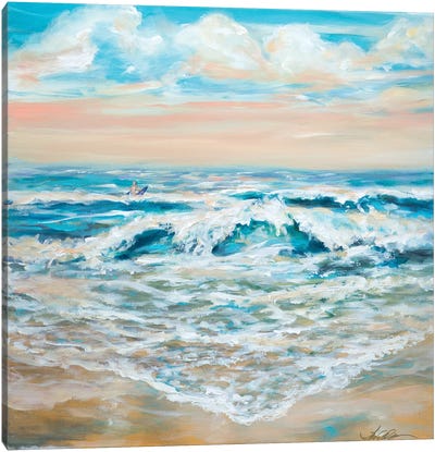 Summer Surf Canvas Art Print - Linda Olsen