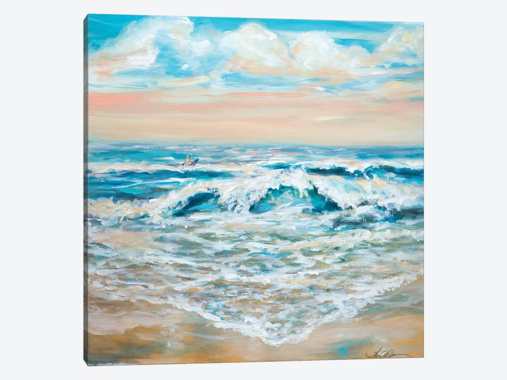 Summer Surf by Linda Olsen 1-piece Canvas Print