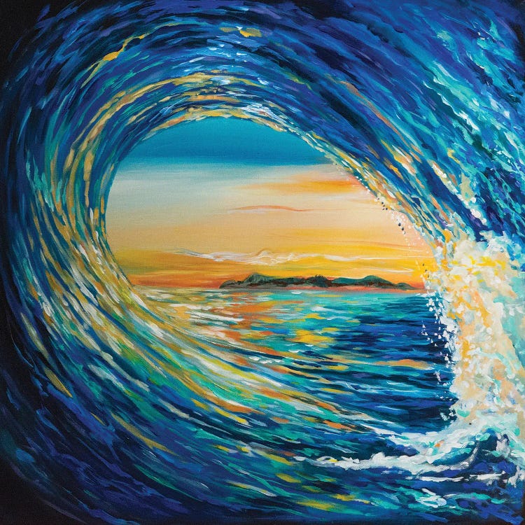 Sunset Curl by Linda Olsen wall art