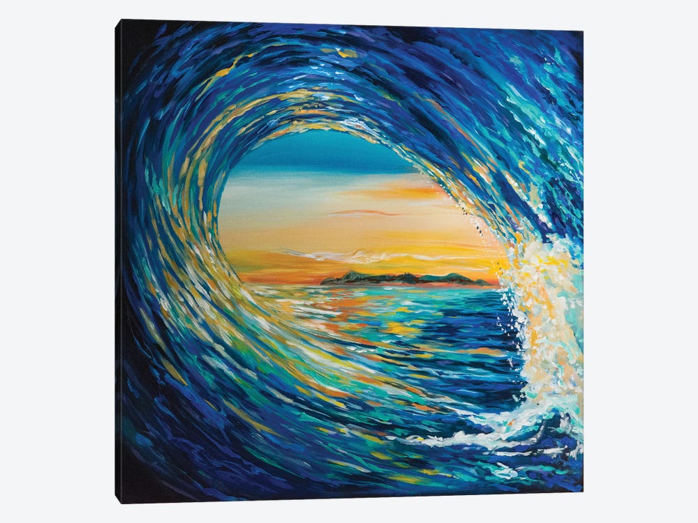 Sunset Curl by Linda Olsen 1-piece Canvas Print