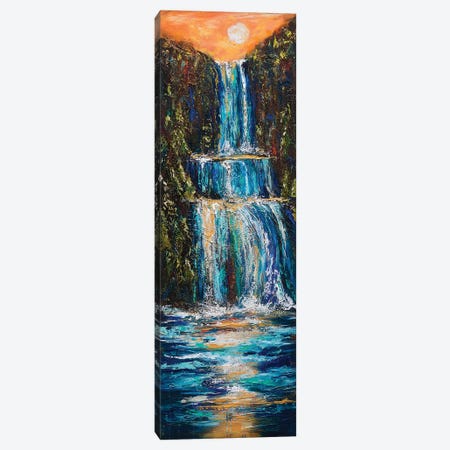 Waterfall Canyon Canvas Print #LNO43} by Linda Olsen Canvas Artwork