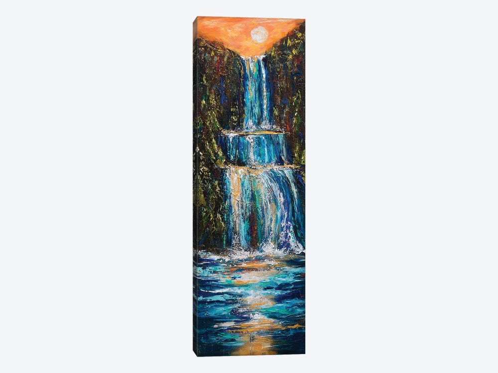 Waterfall Canyon by Linda Olsen 1-piece Canvas Artwork