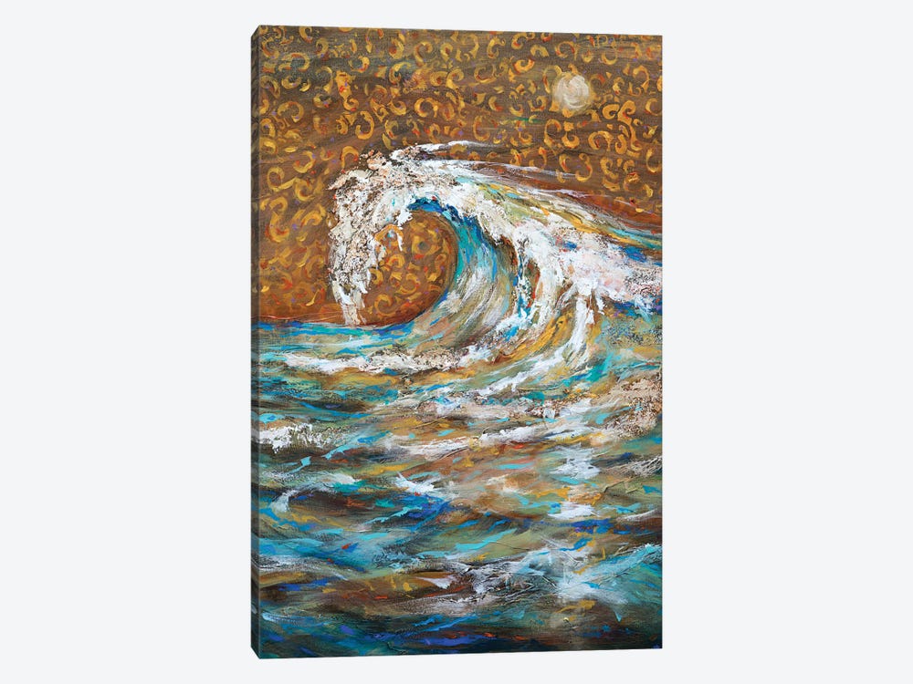 Windswept Wave by Linda Olsen 1-piece Canvas Art
