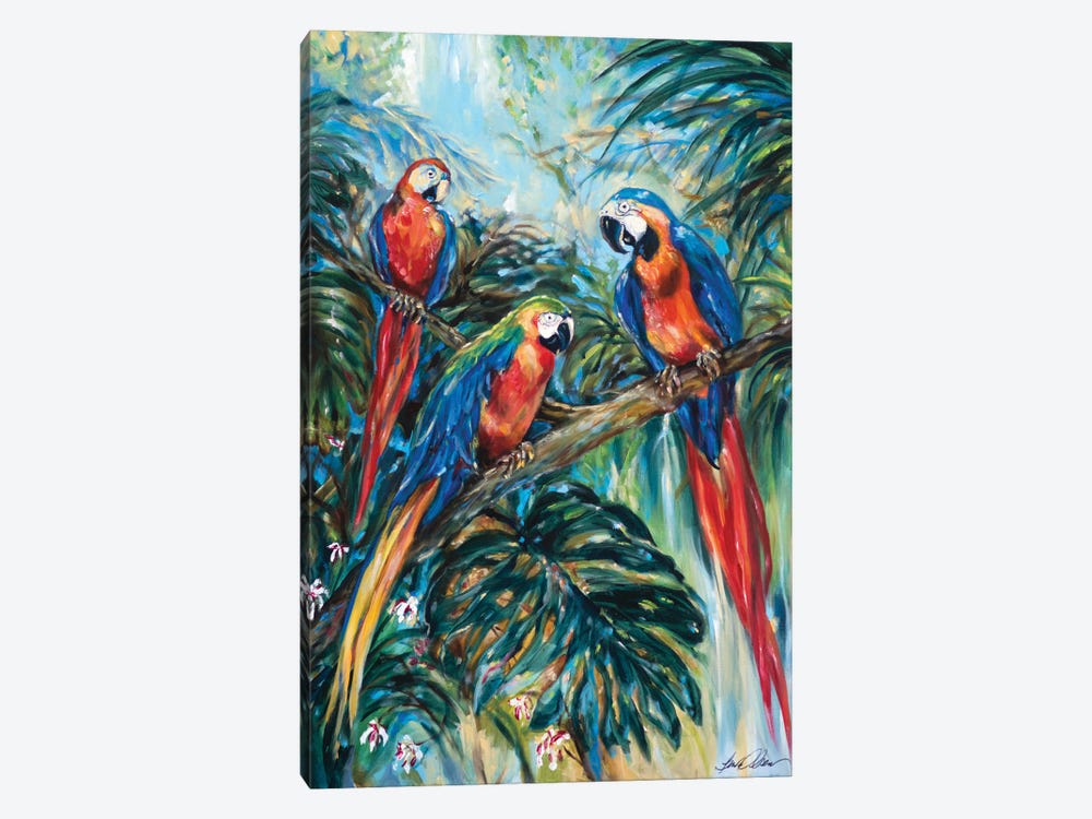 Parrot Choir by Linda Olsen 1-piece Canvas Art Print