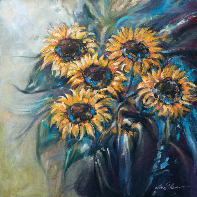 Sunflower Bouquet by Linda Olsen wall art