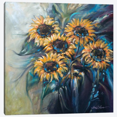 Sunflower Bouquet Canvas Print #LNO85} by Linda Olsen Canvas Print