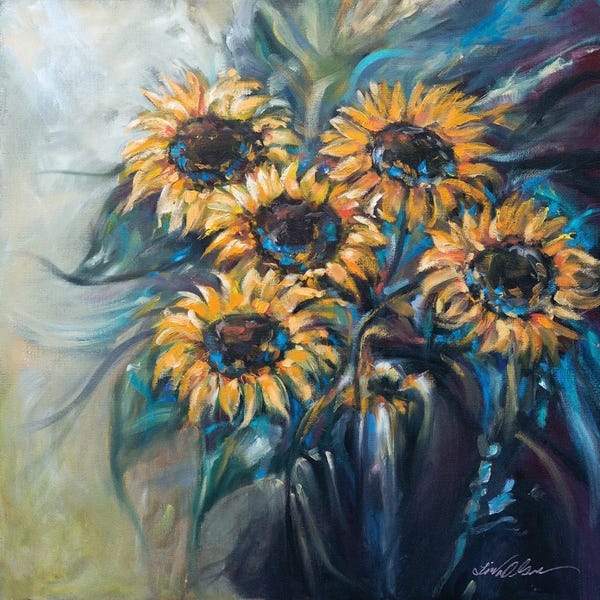 Fine Art Print: Sunflower Bouquet by Linda Olsen