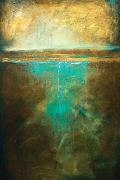 Linda Olsen: Water's Edge In The Moonlight by Linda Olsen