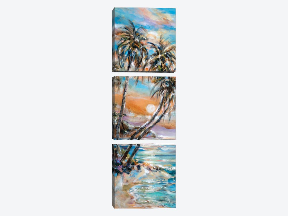 Paradise From West by Linda Olsen 3-piece Canvas Art