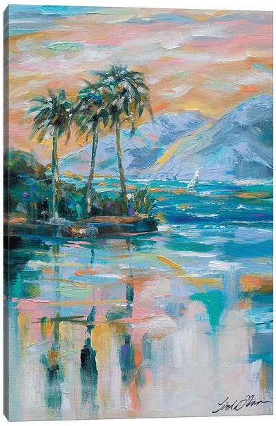 Sail On The Bay Canvas Art Print - Linda Olsen