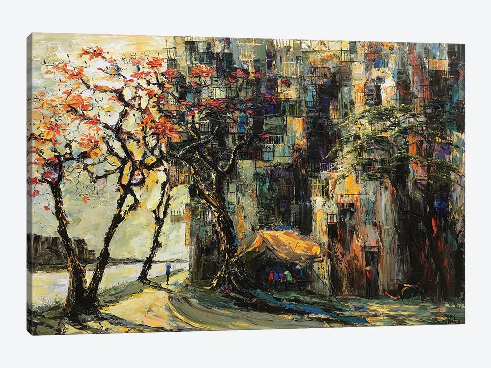 Last Rays Of Autumn Sun by Le Ngoc Quan 1-piece Canvas Art
