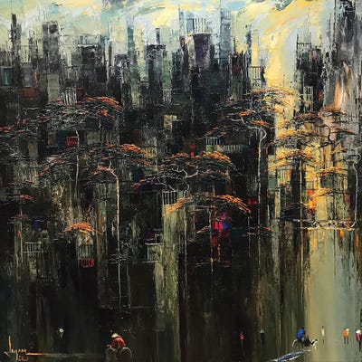 Calling Sunshine by Le Ngoc Quan framed canvas print