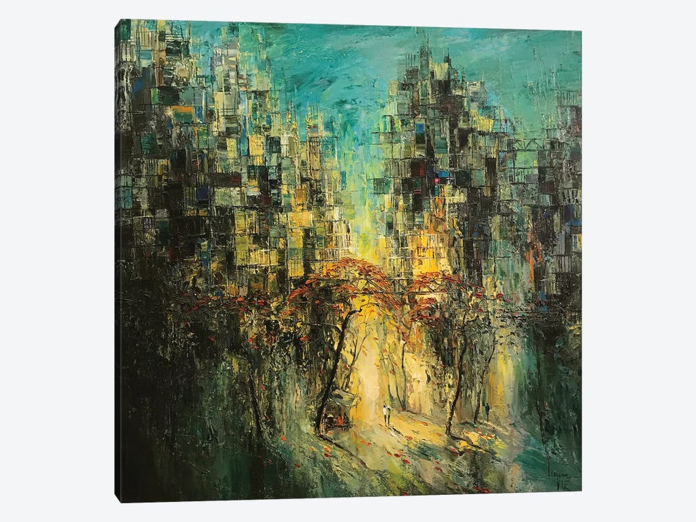 Afternoon Across The Street by Le Ngoc Quan 1-piece Canvas Print