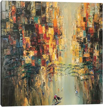 Sunny On The Street Canvas Art Print - Le Ngoc Quan