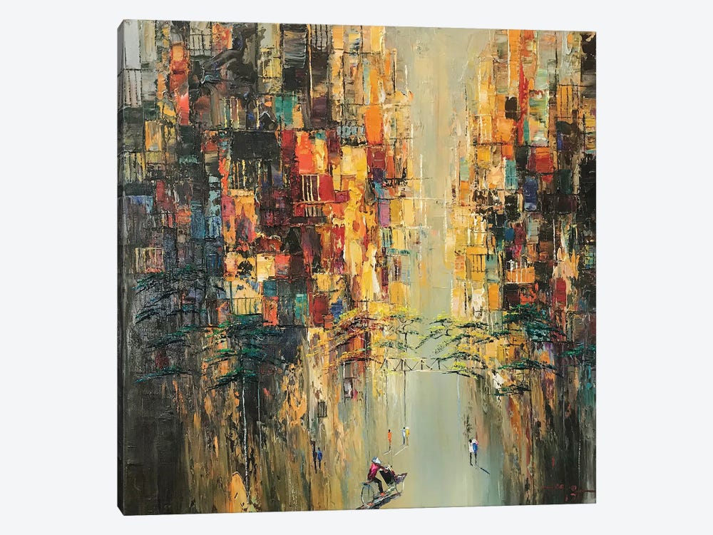 Sunny On The Street by Le Ngoc Quan 1-piece Canvas Art