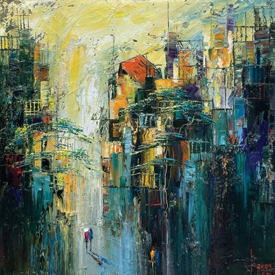 Still Dawn by Le Ngoc Quan framed canvas print