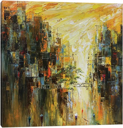 City Dawn Canvas Art Print - Le Ngoc Quan