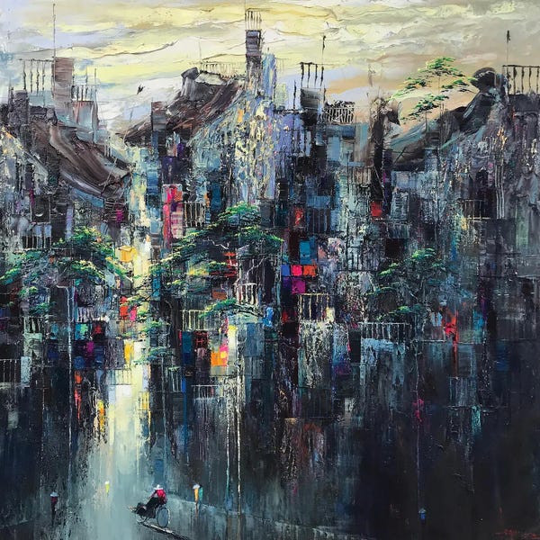 Le Ngoc Quan: Street Rain by Le Ngoc Quan