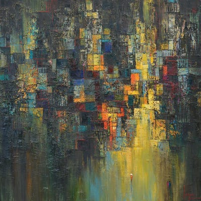 Alone In The Night by Le Ngoc Quan framed canvas print